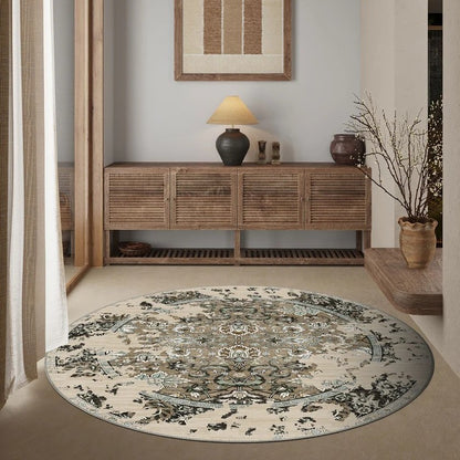 Eleganter runder Teppich