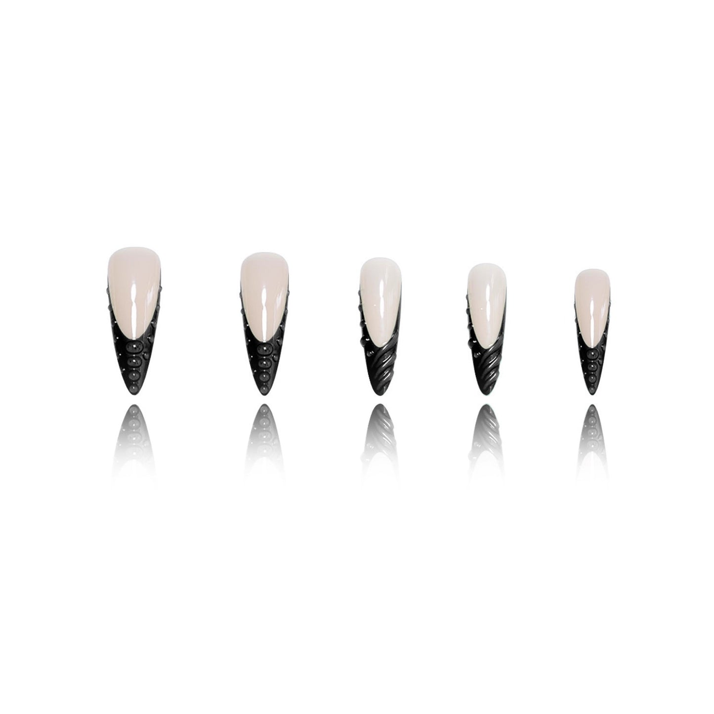 Künstlerische skulptierte Stiletto-Nagelerweiterungen Brehn