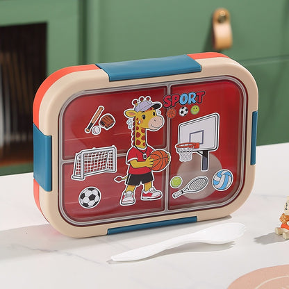Sport-Themen Multi-Fach Bento Lunchbox