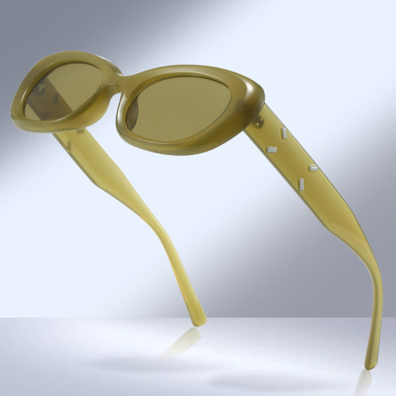 Modebewusste Übergroße Rechteckige Sonnenbrille Brehn
