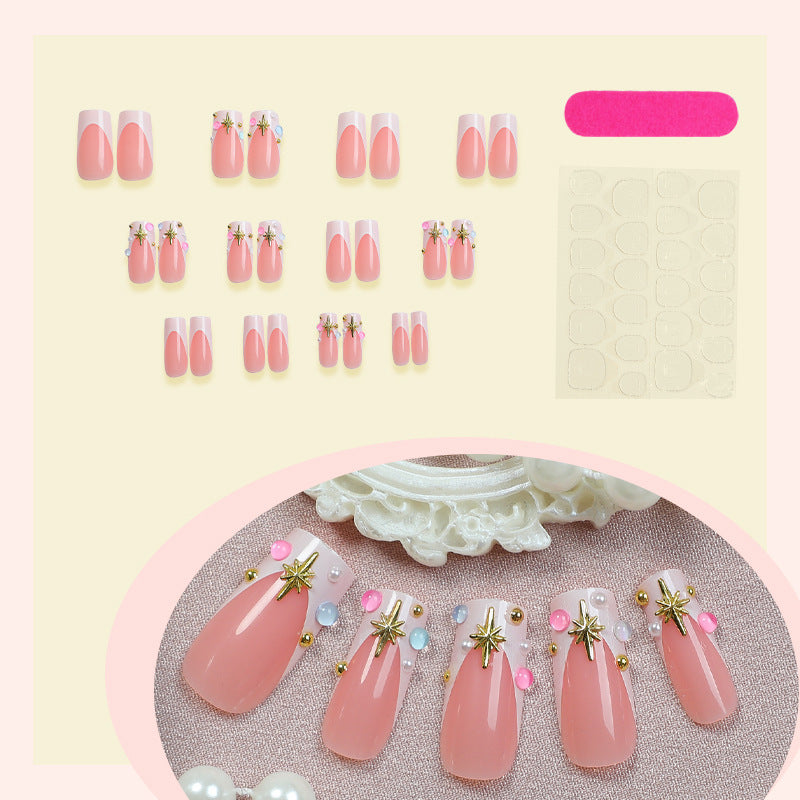 Kunstnagelset mit zartem Blumendekor Brehn