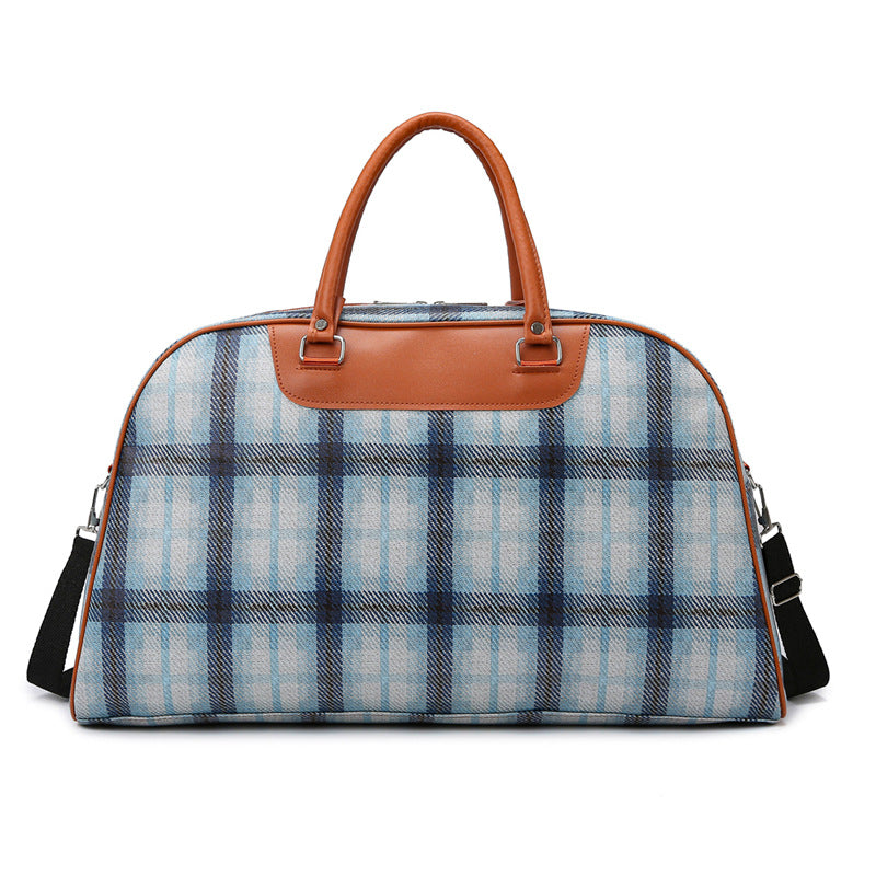 Stylische Karierte Wochenend-Tote-Tasche Brehn