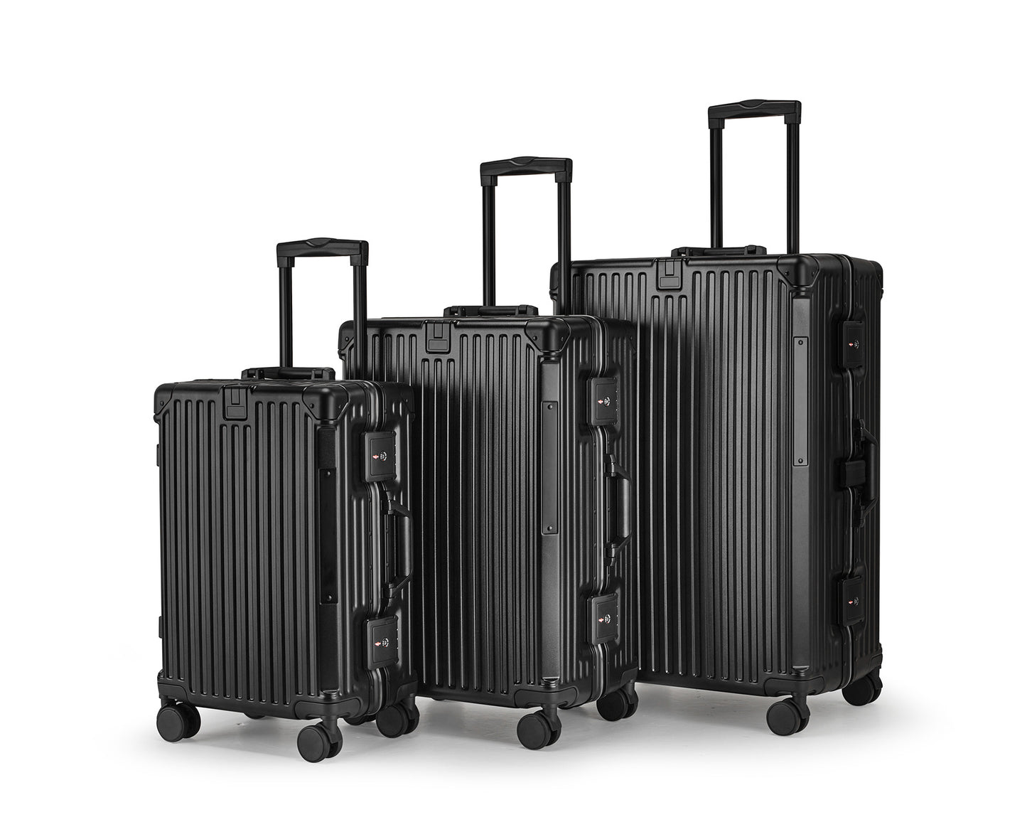 Unisex Aluminium Hartschalen Reisegepäck Set Brehn