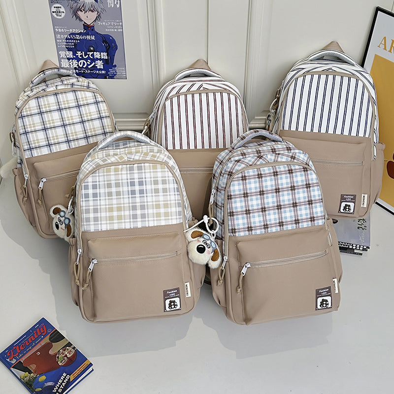 Stylischer Karo-Design-Rucksack Brehn