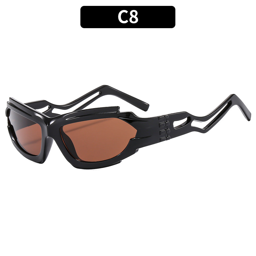 Aktiver Stil Stylische Sportliche Schild Sonnenbrille