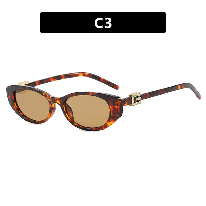 Damen cat-eye Sonnenbrille mit elegantem Metallrahmen und schützendem UV-Filter Brehn