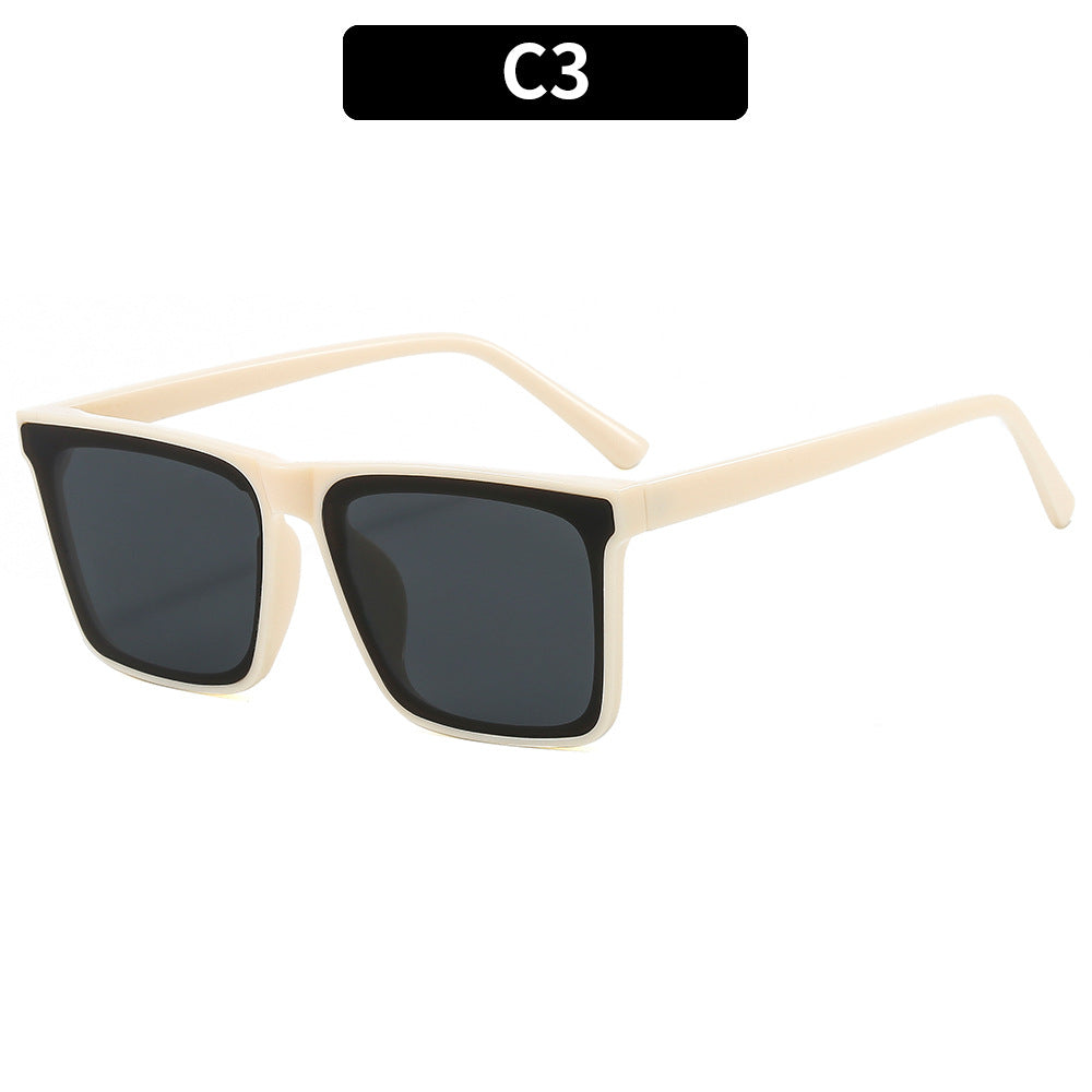 Retro-inspirierte quadratische Sonnenbrille