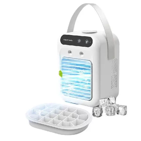 Unisex Einheitsgröße kompakter Desktop Mikro-Luftkühler mit oberer Füllung Wasserreservoir abnehmbarer Filter und verstellbaren Lamellen Brehn