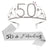 Damen Glitzernde Tiara mit festlichem "50 & Fabulous"-Design Brehn