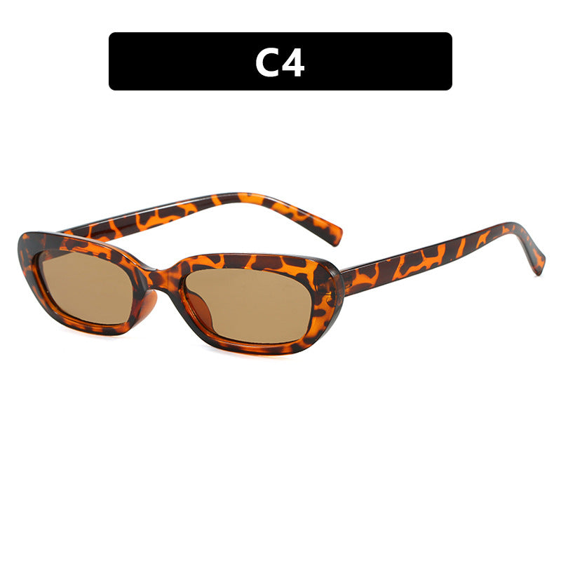 Damen modische Katzenaugen-Sonnenbrille mit transparentem Kunststoffrahmen und UV-Schutz Brehn