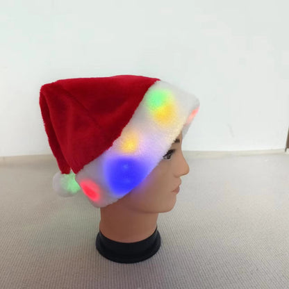 Leuchtende Weihnachtsmütze aus Plüsch
