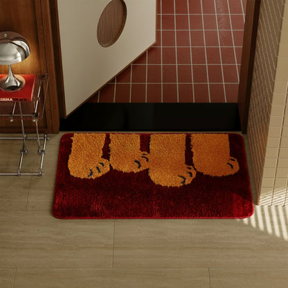 Badematte mit Pfotenmotiv und extraweichem Hochflor Brehn