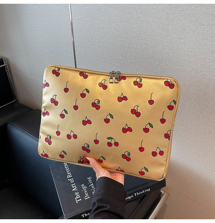 Verspielte Kirschmotiv Laptop Sleeve Brehn