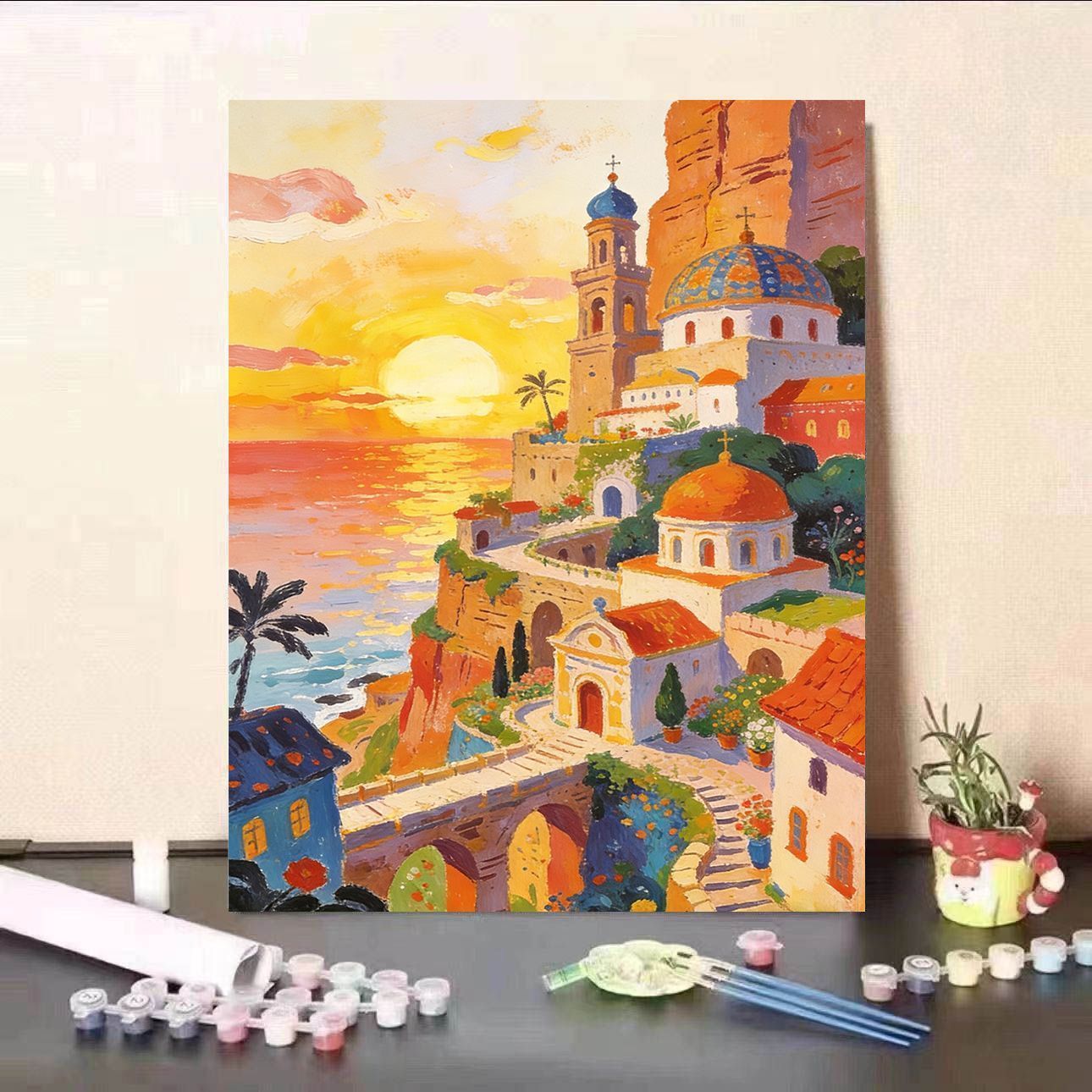 Szenische Sonnenuntergang Leinwand Kunst Brehn