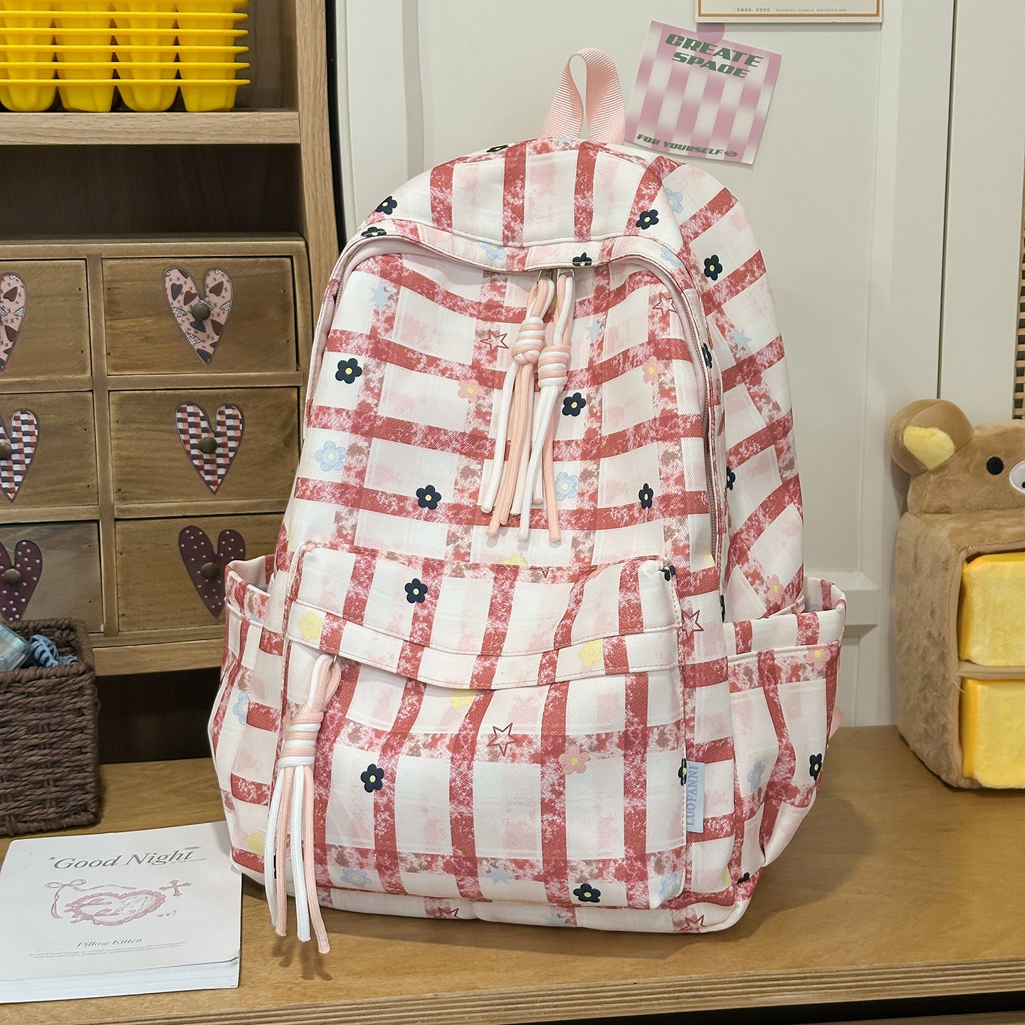 Blumenmuster Alltags-Rucksack Brehn