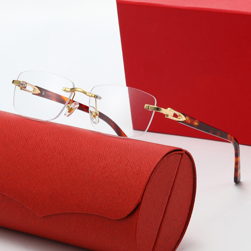 Damen elegante und modische Brille mit filigranem Metallrahmen Brehn