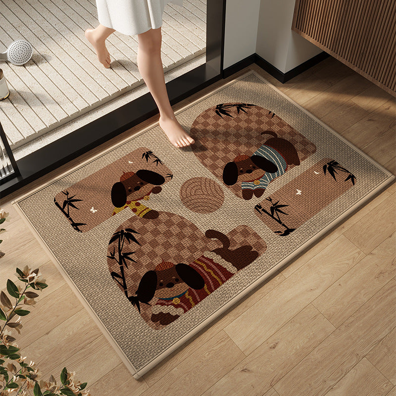 Elegante moderne Badezimmermatte Brehn