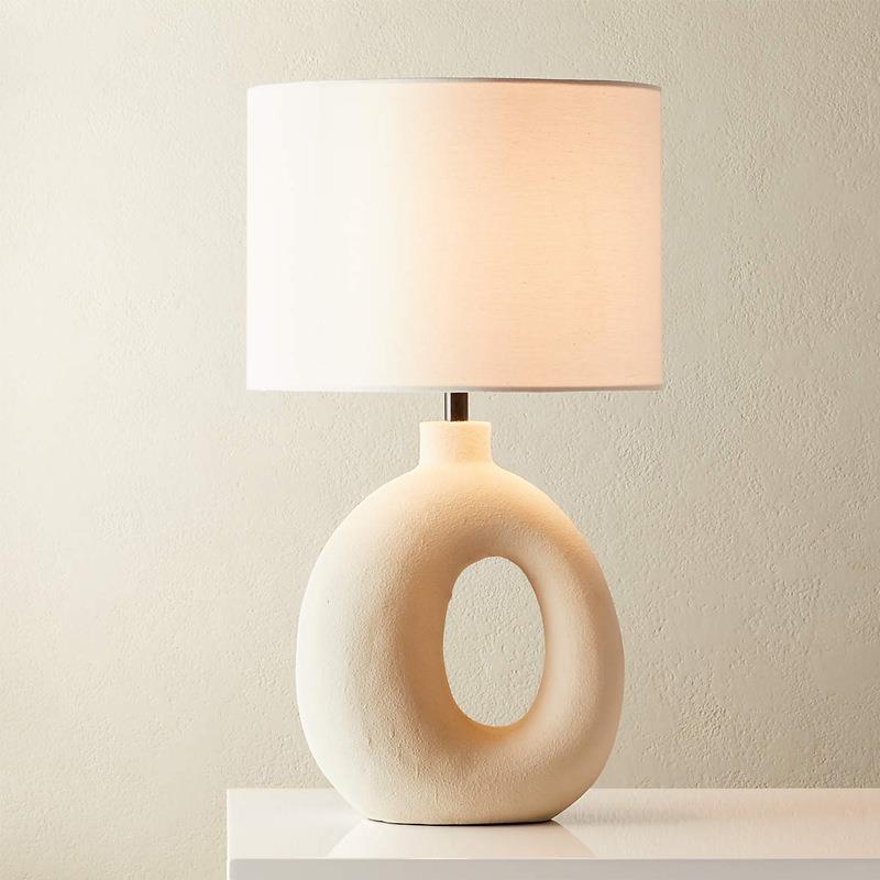 Skulpturale Keramik Tischlampe