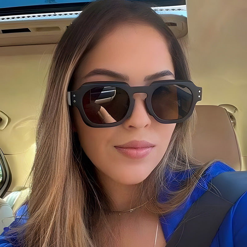 Damen modische Sonnenbrille im auffälligen Schildpatt-Design Brehn