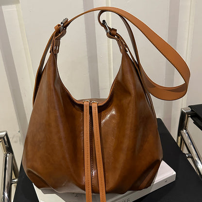Faux Leder Bucket Bag