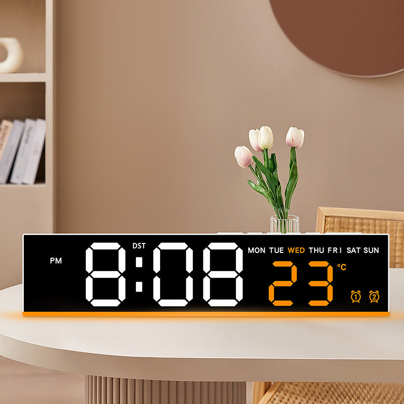 Digitaler Wandwecker mit Großen Led-Ziffern und Temperaturanzeige Brehn