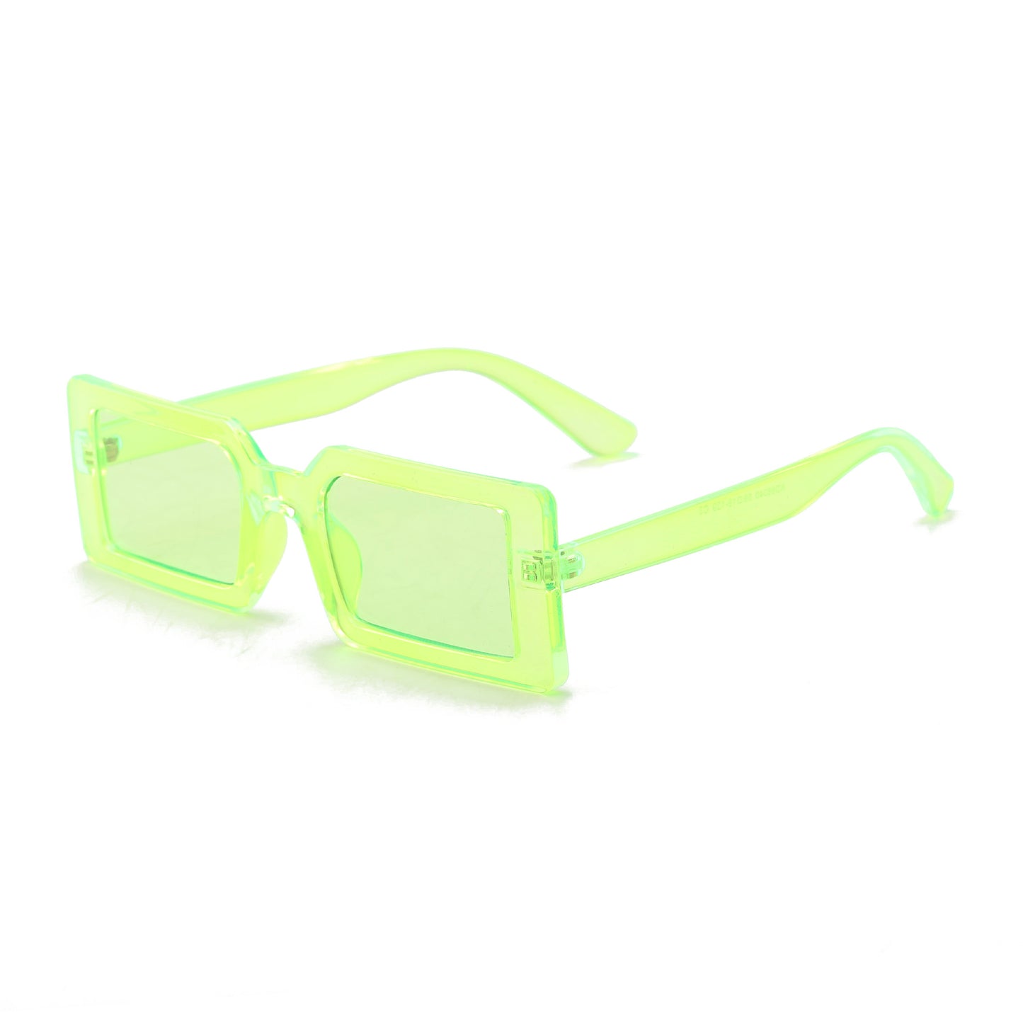 Damen quadratische Sonnenbrille mit modernem Transparentrahmen Brehn