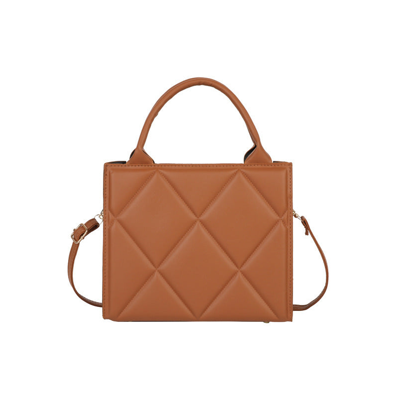 Gestepptes Leder Schulterhandtasche Brehn