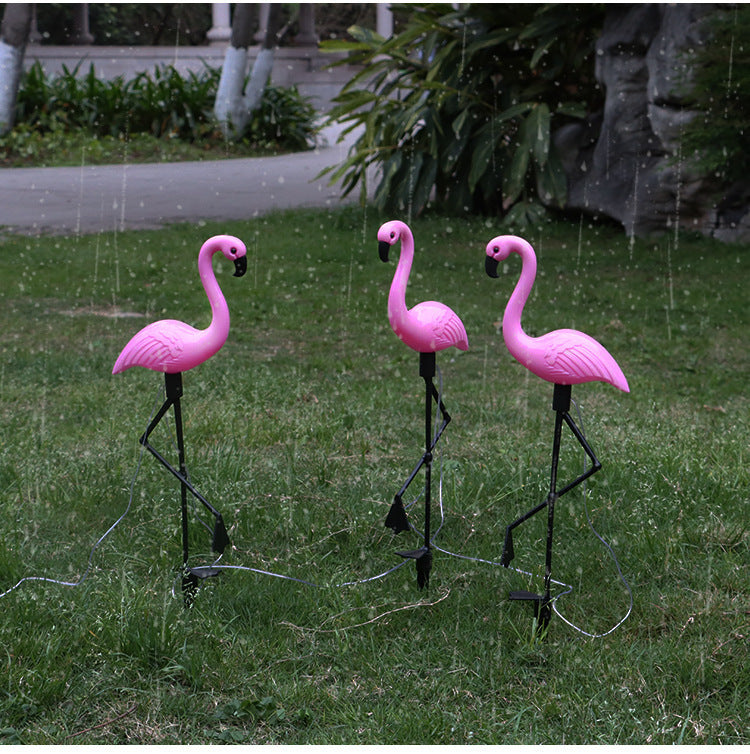 Dekorativer Solar-Flamingo-Rasenstecker mit verstellbarem Arm Brehn