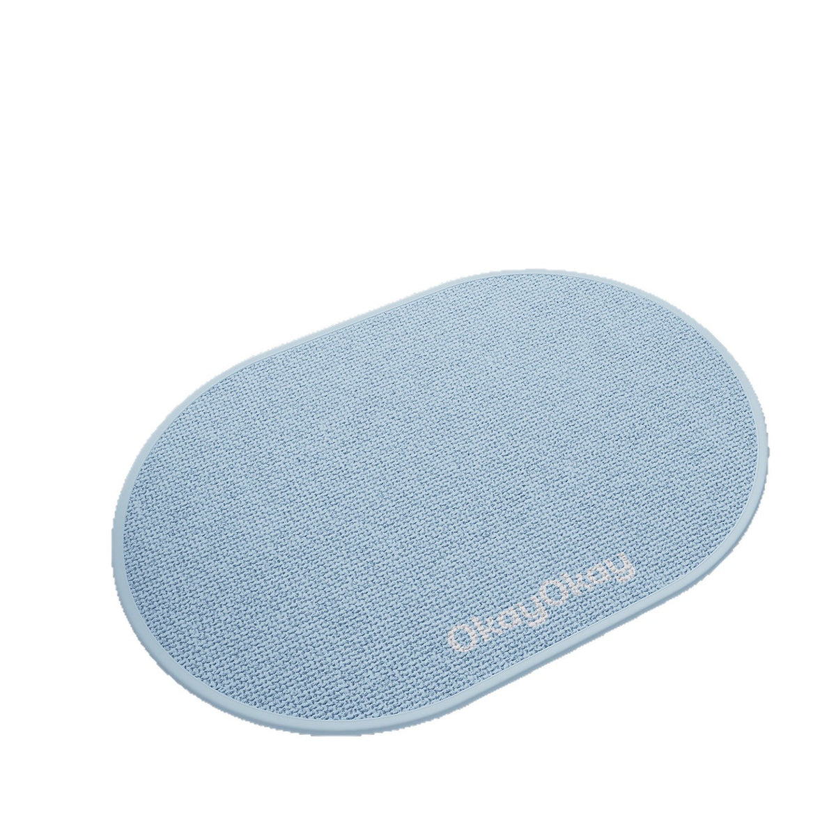 Non-Slip Oval Entrance Door Mat with Absorbent Loop Pile