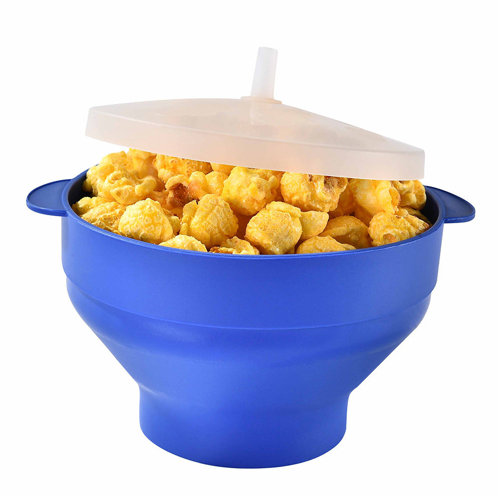 Silikon Popcornbehälter mit Deckel Brehn