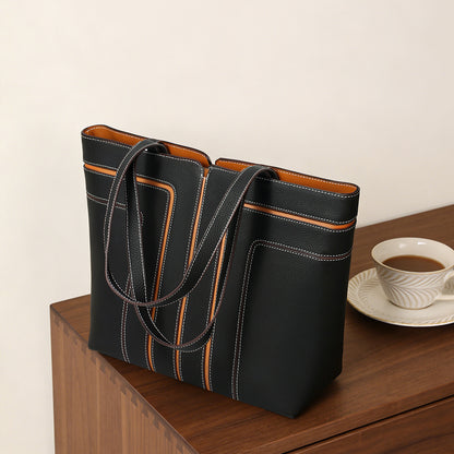 Strukturierte vertikale Paneel-Tasche mit genoppter Oberfläche