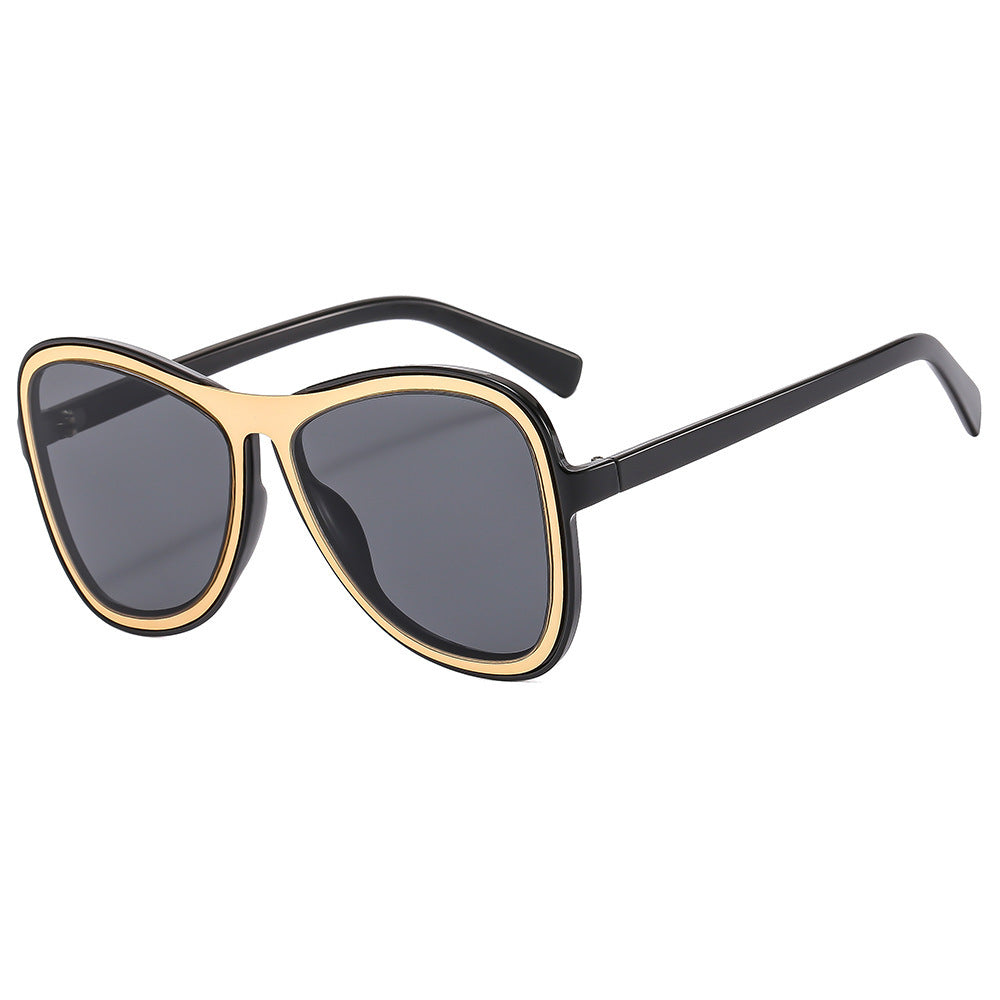 Damen oversized Sonnenbrille mit modernem Schildpatt-Design Brehn