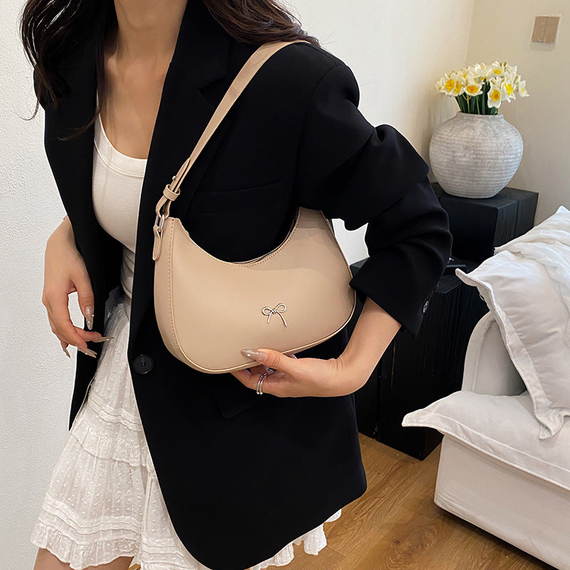 Stylische Bow Detail Schultertasche Brehn