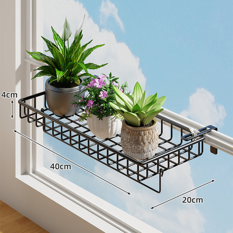 Fenster Klemmen-Hängende Pflanzerregal mit Metall-Drahtkorb und verstellbarem Halterung