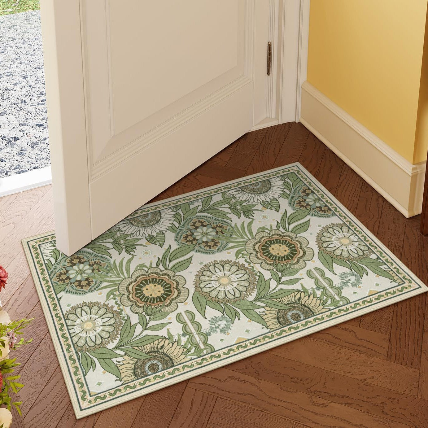 Luxuriöse Floral Design Badmatte Brehn