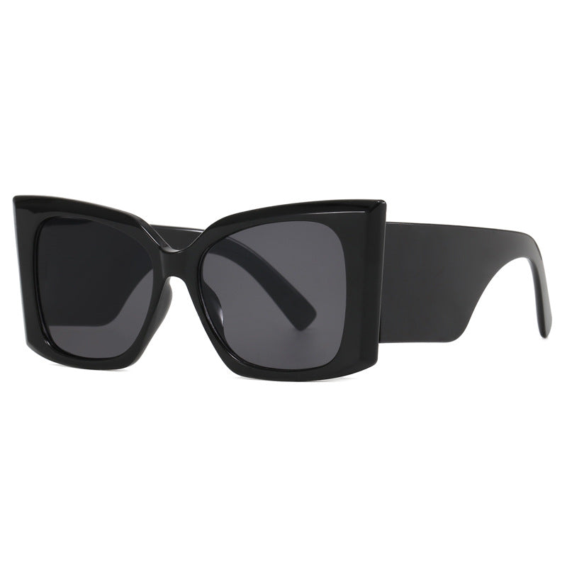 Damen modische Oversized-Sonnenbrille mit geometrischem Rahmen Brehn