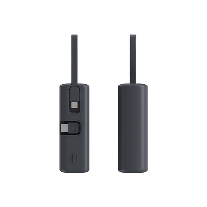 Kompakte Powerbank mit Integriertem Ladekabel und Led-Indikator Brehn
