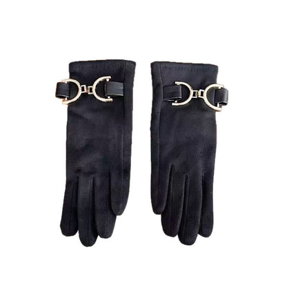 Elegante Modehandschuhe mit dekorativem Schnallenverschluss Brehn
