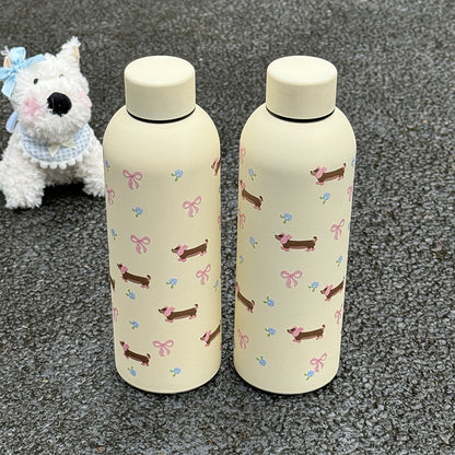 Damen Isolier-Trinkflasche mit floralem Design und hygienischem Verschlusssystem Brehn