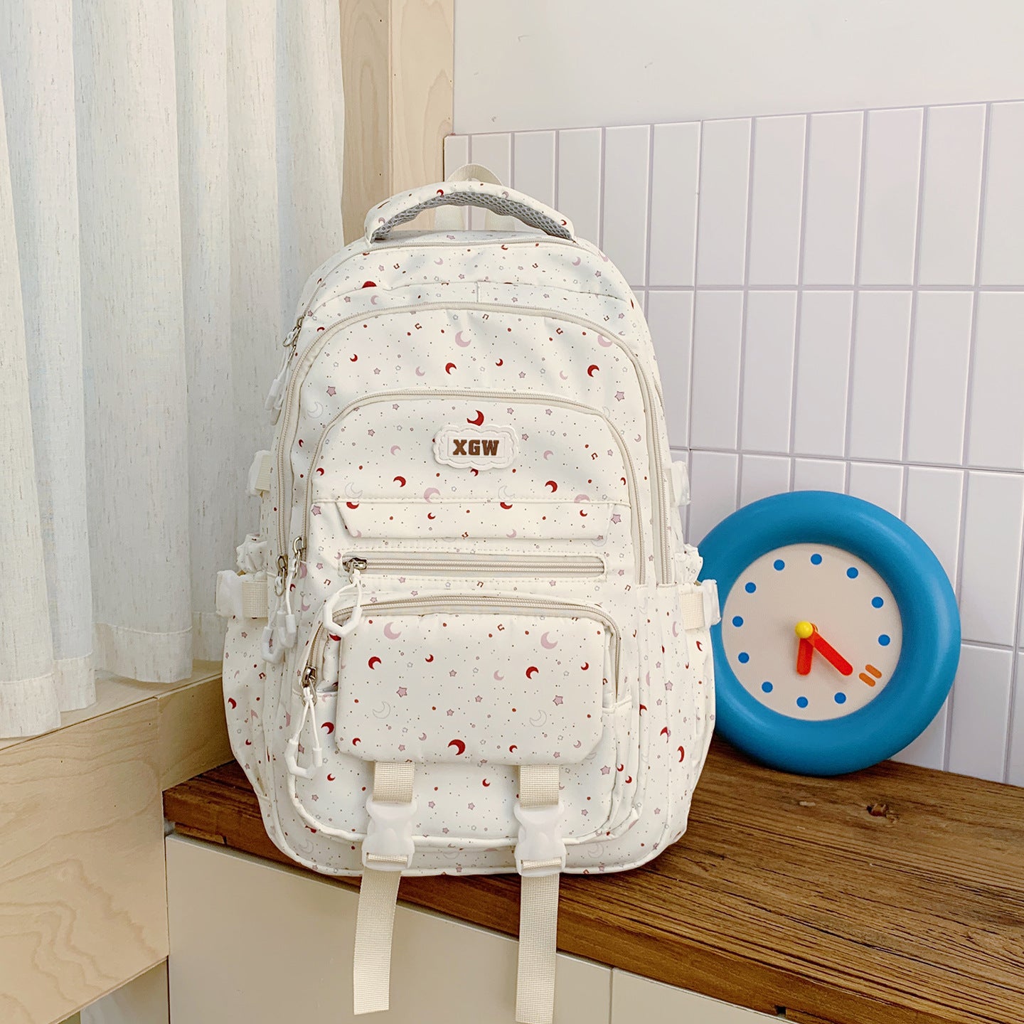 Design-verstärkter Multi-Taschen Schulranzen