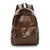 Vintage Faux-Leder-Rucksack