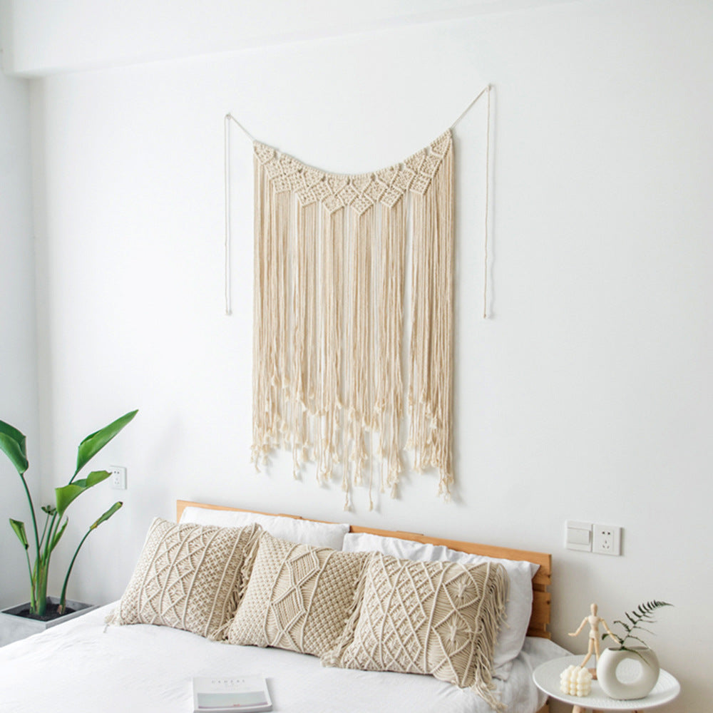 Makramee Wandbehang mit künstlerischem Design