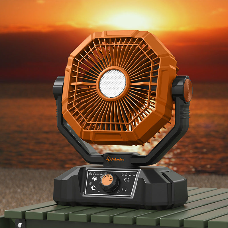 Unisex Tragbarer Campingventilator mit Solar- und USB-Ladefunktion Brehn
