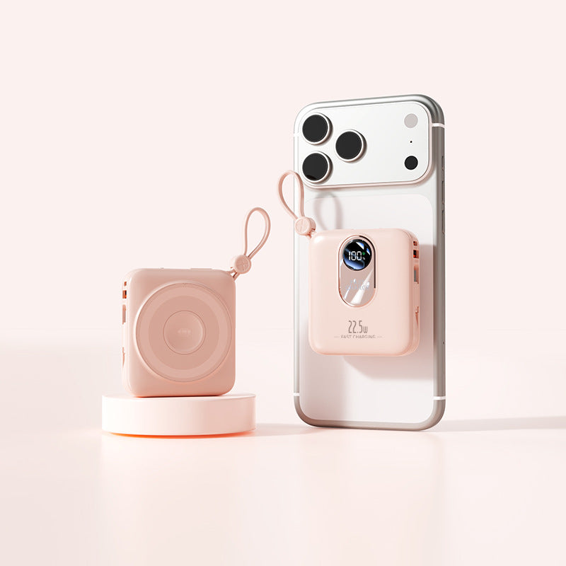Tragbare Mini-Powerbank mit Schneller Induktionsladefunktion und Intelligenter Led-Anzeige Brehn