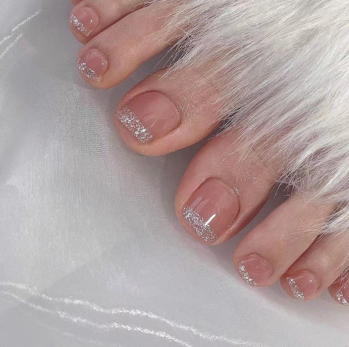 Kunstvolle Fußnagelgestaltung mit Göttlichem Schmetterlingsdesign Brehn