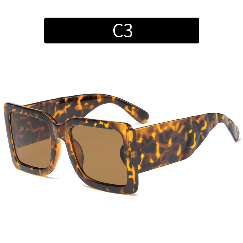 Fette Geometrische quadratische Rahmen Sonnebrille 1787664389