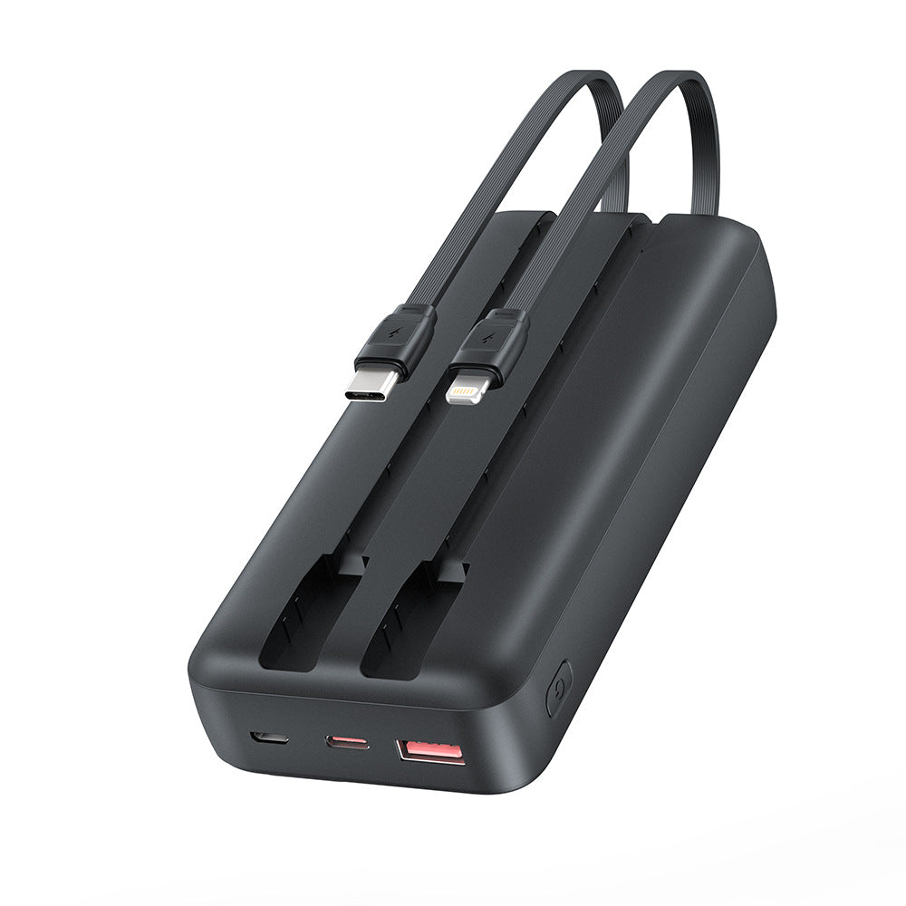 Powerbank mit Doppeltem Ladekabel und Schnellladefunktion Brehn
