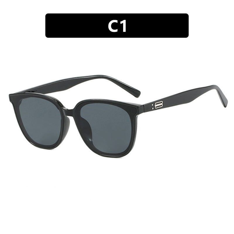Damen elegante Sonnenbrille mit trendigem Transparent-Rahmen Brehn