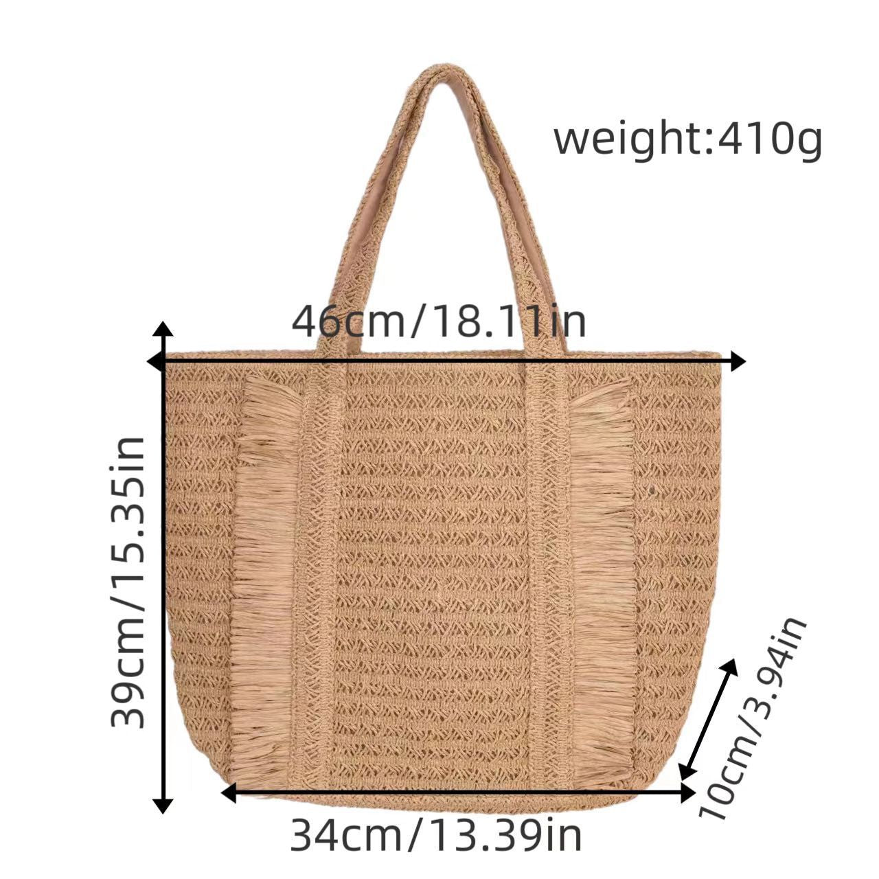 Strandtasche Aus Geflochtenem Naturmaterial Brehn