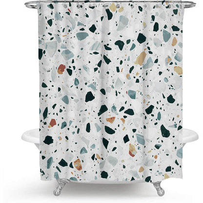 Stylische Terrazzo-Print-Duschvorhang Brehn
